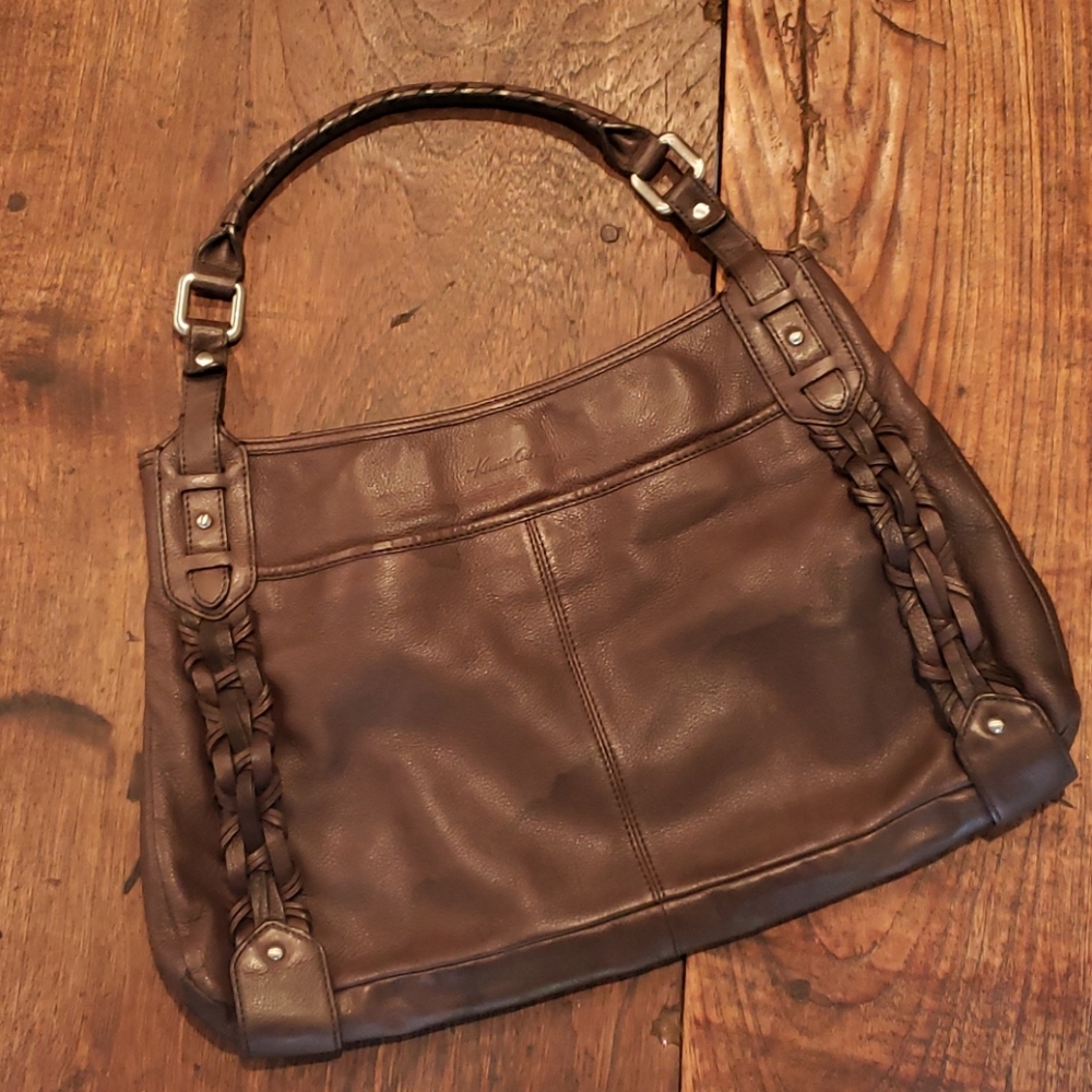 Kenneth Cole Braided Leather Hobo